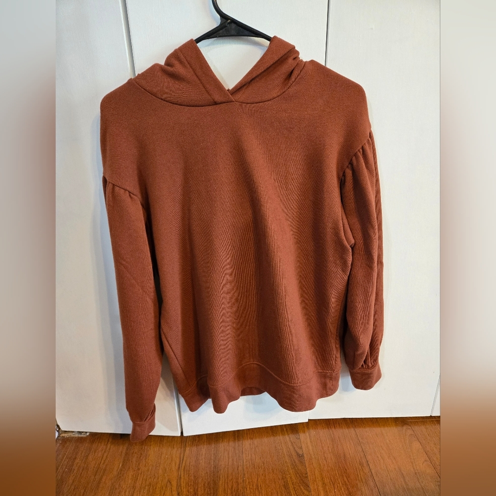 Madewell Brown Knit Hooded Sweatshirt Size XS